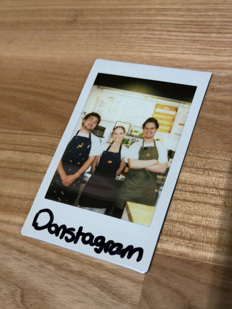A polaroid of the brew'd team